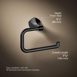Kohler | Occasion | Towel Ring - Matte Black - image 3