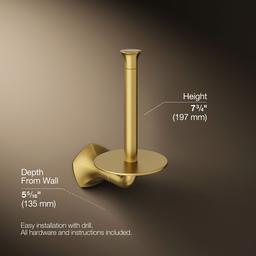 Kohler | Occasion | Toilet Paper Holder - Vibrant Brushed Moderne Brass - image 3