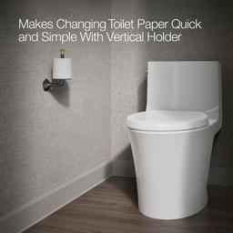 Kohler | Occasion | Toilet Paper Holder - Matte Black With Brushed Moderne Brass - image 4