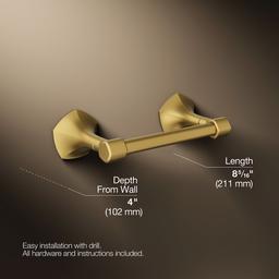 Kohler | Occasion | Toilet Paper Holder - Vibrant Brushed Moderne Brass - image 3