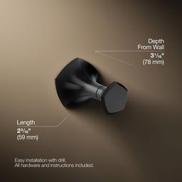 Kohler | Occasion | Robe Hook - Matte Black - image 3