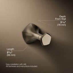 Kohler | Occasion | Robe Hook - Vibrant Brushed Bronze - image 3