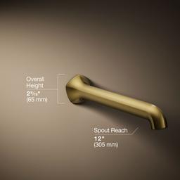 Kohler | Occasion | Tub Spout - Vibrant Brushed Moderne Brass - image 3