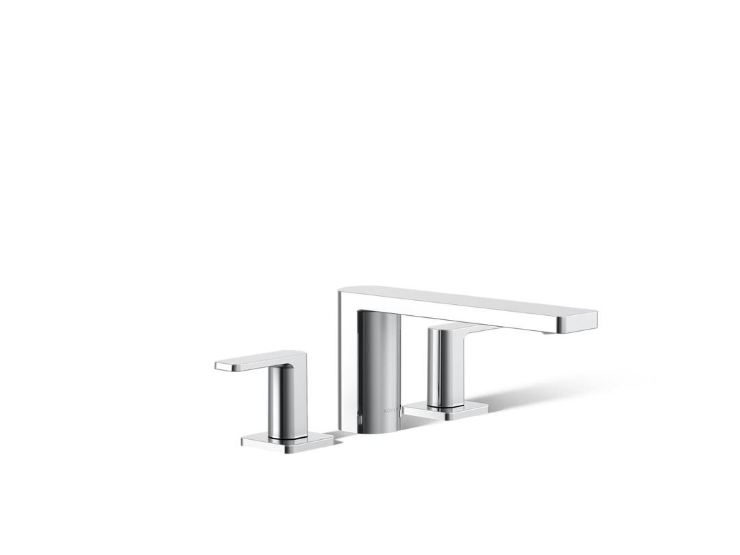 Kohler Parallel Deck-mount bath faucet - Polished Chrome by Kohler