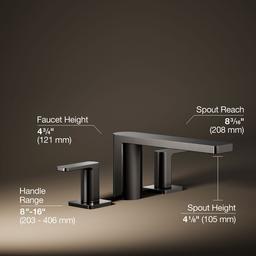Kohler Parallel Deck-mount bath faucet - Vibrant Titanium - image 3