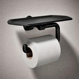 Kohler Occasion Toilet paper holder with tray - Matte Black - image 2