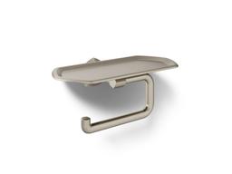 Kohler Occasion Toilet paper holder with tray - Vibrant Brushed Nickel - image 1