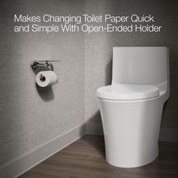 Kohler Occasion Toilet paper holder with tray - Polished Chrome - image 4