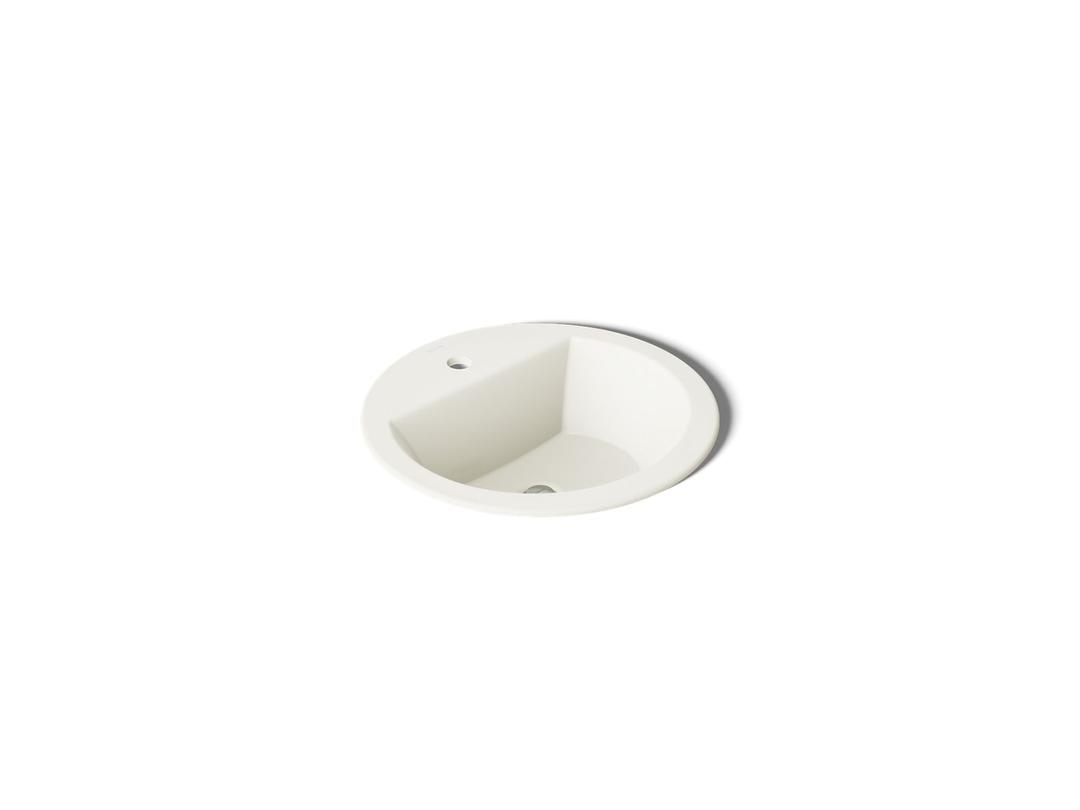Kohler Bryant 19'' round drop-in bathroom sink - Biscuit by Kohler