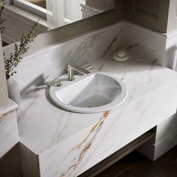 Kohler Bryant 19'' round drop-in bathroom sink - White - image 2