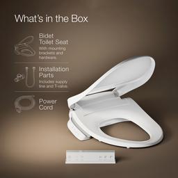 PureWash E700 Elongated bidet toilet seat with remote control - image 7