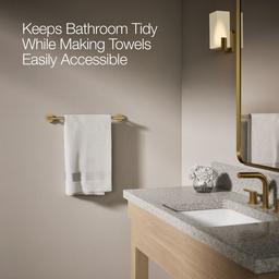 Kohler Elate 18'' towel bar - Vibrant Brushed Moderne Brass - image 4