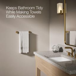 Kohler Elate 12'' towel bar - Vibrant Brushed Moderne Brass - image 4