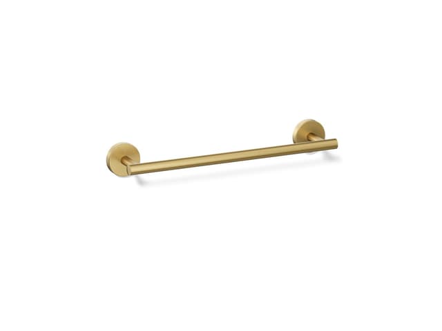 Kohler Elate 12'' towel bar - Vibrant Brushed Moderne Brass