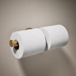 Kohler Elate Double toilet paper holder - Vibrant Brushed Moderne Brass - image 2
