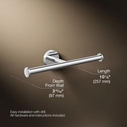 Kohler Elate Double toilet paper holder - Polished Chrome - image 3