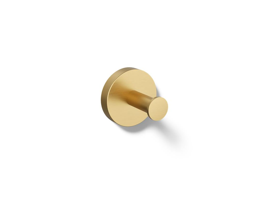 Kohler Elate Robe hook - Vibrant Brushed Moderne Brass by Kohler
