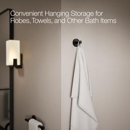 Kohler Elate Robe hook - Matte Black - image 4