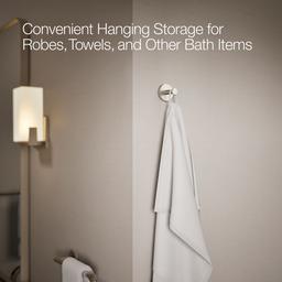 Kohler Elate Robe hook - Vibrant Brushed Nickel - image 4