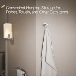 Kohler Elate Robe hook - Polished Chrome - image 4