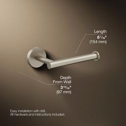 Kohler Elate Toilet paper holder - Vibrant Brushed Nickel - image 3