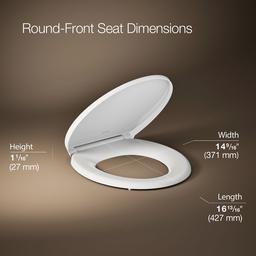 Glissade ReadyLatch Quiet-CloseE round-front toilet seat - image 3