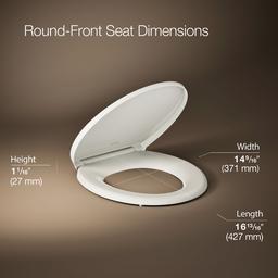 Glissade ReadyLatch Quiet-CloseE round-front toilet seat - image 3