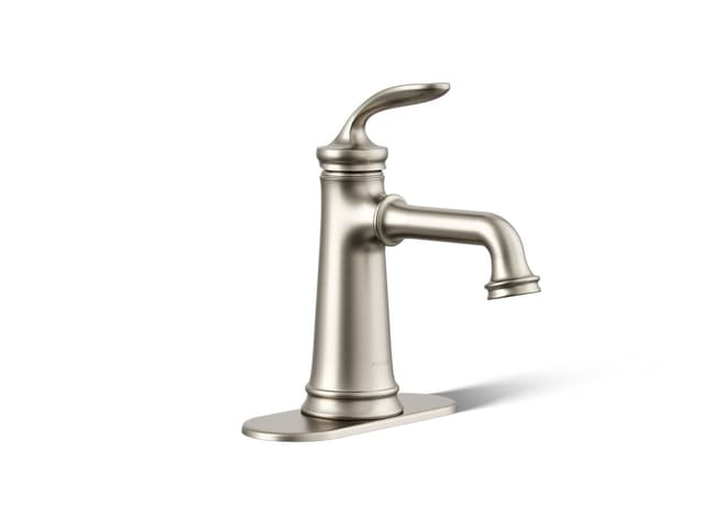 Kohler Bellera Single-handle bathroom sink faucet, 0.5 gpm - Vibrant Brushed Nickel