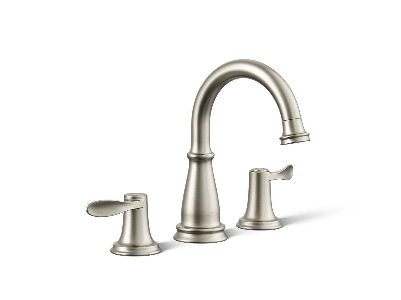 Kohler Bellera Widespread bathroom sink faucet, 1.2 gpm - Vibrant Brushed Nickel by Kohler