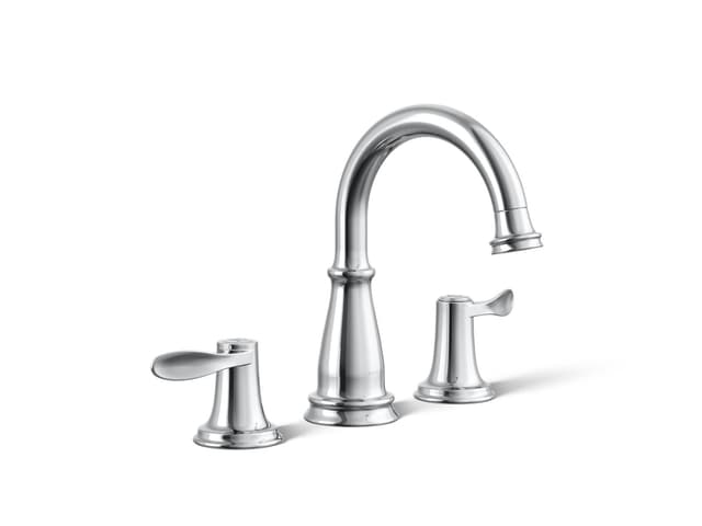 Kohler Bellera Widespread bathroom sink faucet, 0.5 gpm - Polished Chrome