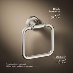 Bellera Towel ring - Vibrant Brushed Nickel - image 3