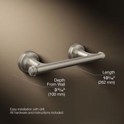 Bellera Pivoting toilet paper holder - Vibrant Brushed Nickel - image 3