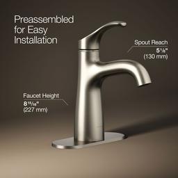 Simplice Single-handle bathroom sink faucet, 0.5 gpm - image 3