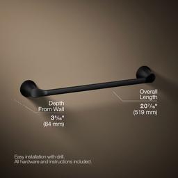 Kohler | Simplice | Towel Bar - Matte Black - image 3