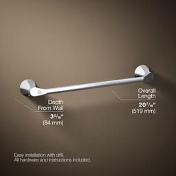 Kohler | Simplice | Towel Bar - Polished Chrome - image 3