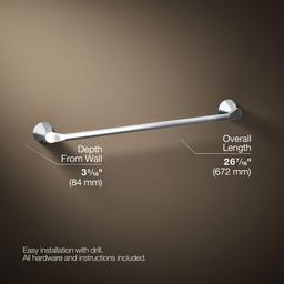 Kohler | Simplice | Towel Bar - Polished Chrome - image 3