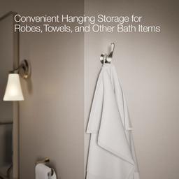 Kohler | Simplice | Robe Hook - Vibrant Brushed Nickel - image 4