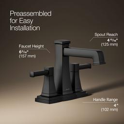 Kohler | Riff | Bathroom Sink Faucet - Matte Black - image 3