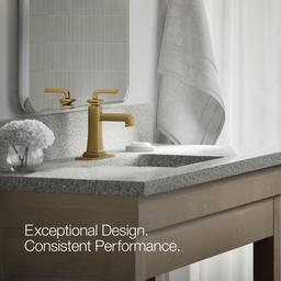 Kohler | Riff | Bathroom Sink Faucet - Vibrant Brushed Moderne Brass - image 4