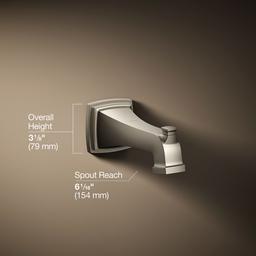 Kohler | Riff | Tub Spout - Vibrant Brushed Nickel - image 3