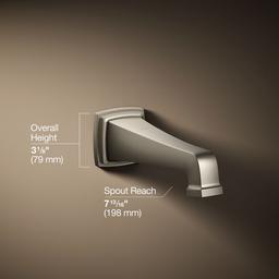 Kohler | Riff | Tub Spout - Vibrant Brushed Nickel - image 3
