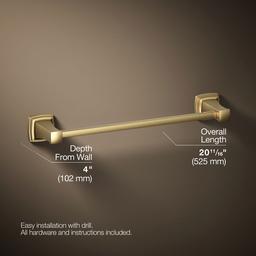 Kohler | Riff | Towel Bar - Vibrant Brushed Moderne Brass - image 3
