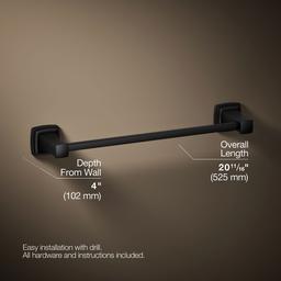 Kohler | Riff | Towel Bar - Matte Black - image 3