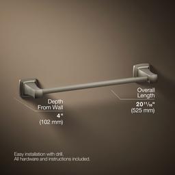 Kohler | Riff | Towel Bar - Vibrant Brushed Nickel - image 3