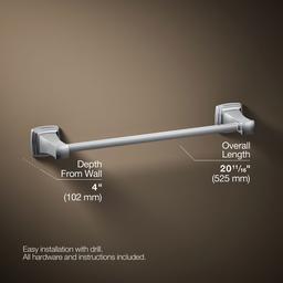 Kohler | Riff | Towel Bar - Polished Chrome - image 3