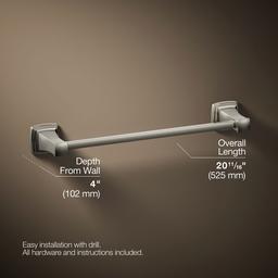 Kohler | Riff | Towel Bar - Vibrant Polished Nickel - image 3