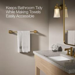 Kohler | Riff | Towel Bar - Vibrant Brushed Moderne Brass - image 4