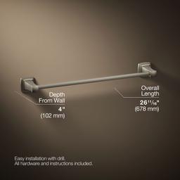Kohler | Riff | Towel Bar - Vibrant Brushed Nickel - image 3