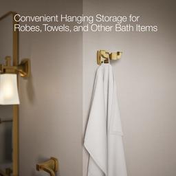 Kohler | Riff | Robe Hook - Vibrant Brushed Moderne Brass - image 4