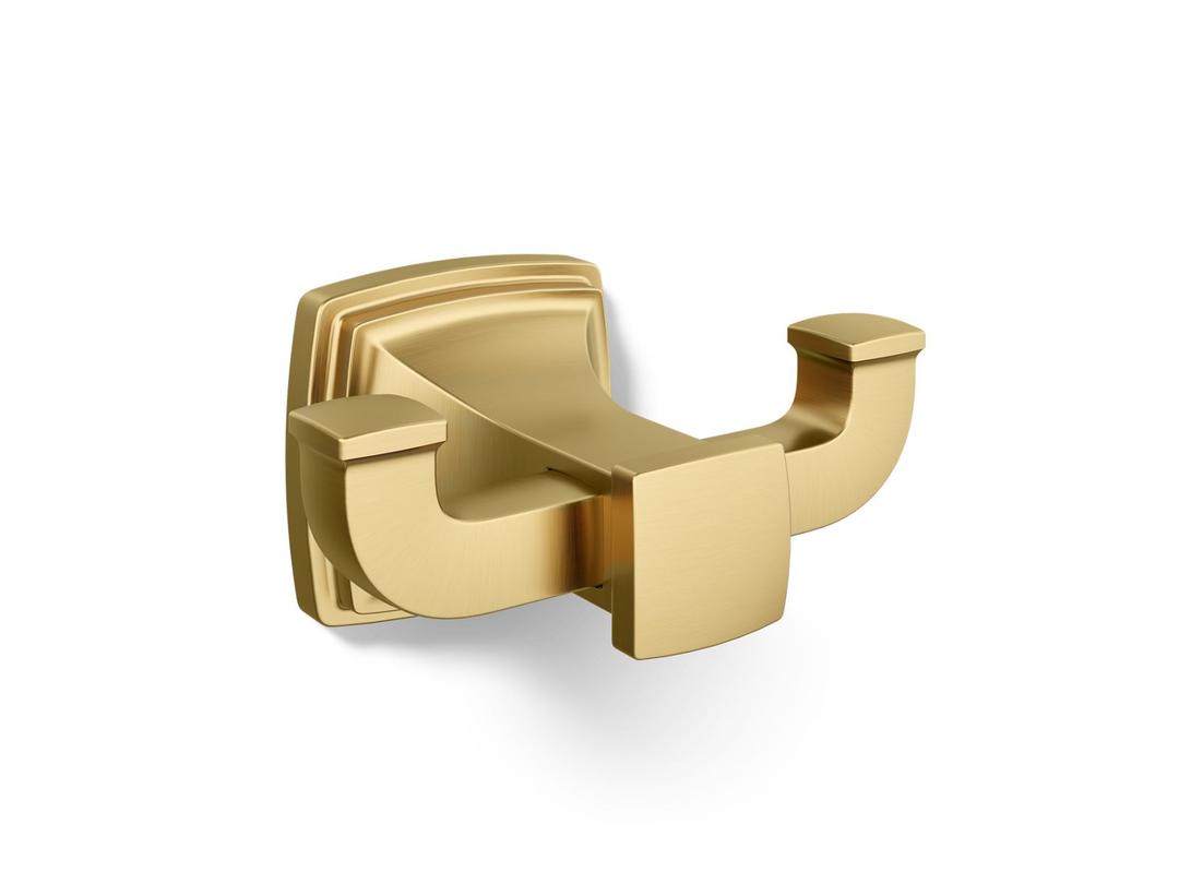 Kohler | Riff | Robe Hook - Vibrant Brushed Moderne Brass by Kohler